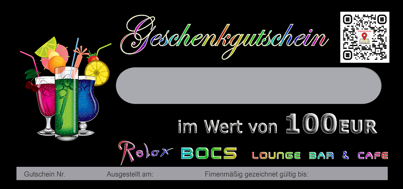 100 EUR Bestellungen sind Vorort oder in unserem "Online Bestellsystem" möglich.